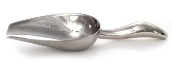 5 oz Stainless Steel Scoop, 8.25" Long by 2.75" Wide