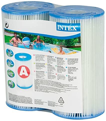 Intex Type A Filter Cartridge for Pools, Twin Pack