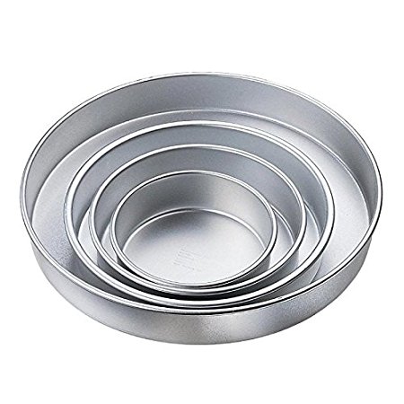 Wilton Performance Cake Pans, Round Pan Set of 4, 3 Inches Deep