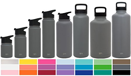 Simple Modern Summit Bottle Lids - Wide Mouth Flid Lid, Sports Chug Lid and Handle Hydro Drinking Lids - Fits All Vacuum Insulated Summit Water Flask Bottle Sizes