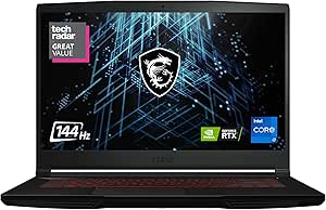 MSI GF63 15.6" 144hz Gaming Laptop Intel Core i7-11800H RTX 3050 16GB 512GB NVMe SSD Win11 (11UC-262)