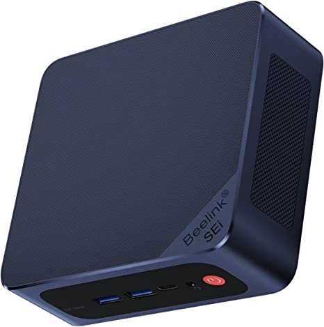 Beelink SEi12 Mini PC 10C/12T Intel i5-1235U(Up to 4.4GHz), 16GB RAM 500GB NVMe M.2 SSD, Gigabit Ethernet, 4K@60Hz UHD, Dual HDMI, WiFi 6,BT5.0, W-11 Mini Desktop, Support Auto Power On