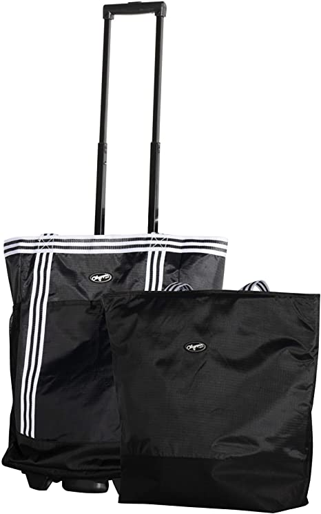 Olympia 2-Piece Rolling Shopper Tote and Cooler Bag