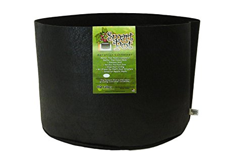 Smart Pots 20-Gallon Smart Pot Soft-Sided Container, Black