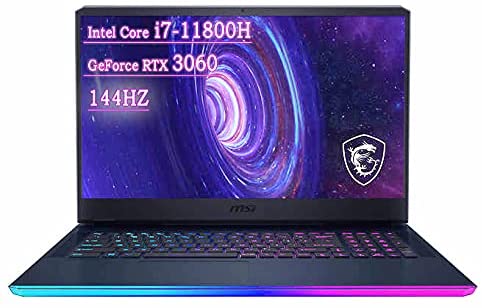 MSI GE76 Raider Gaming Laptop Intel Core i7-11800H, GeForce RTX 3060, 17.3" FHD 144HZ, 16GB RAM 1TB NVMe SSD, Wi-Fi6, Windows 10