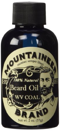 Mountaineer Brand Natural Beard Oil-WV Coal-2 Oz TWICE THE SIZE OF MOST