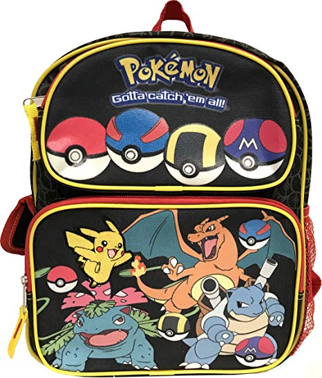 New Nintendo Pokemon Go Pikachu & Friends Boys 16" School Backpack