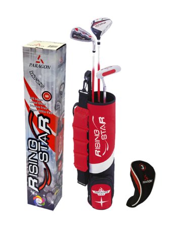 Paragon Rising Star Kids/Toddler Golf Clubs Set / Ages 3-5 Red Left-Hand