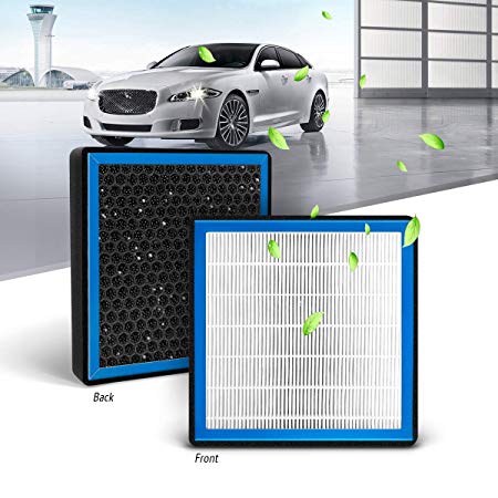 KAFEEK HEPA Honeycomb Cabin Air Filter Fits CF10374, 68164981AA, 87139YZZ09, 88970273, Replacement for Toyota/Dodge/Pontiac, Includes Activated Carbon Particles