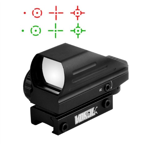 Vokul Tactical Multi Optical Coated Holographic Red and Green Dot Sight Tactical Reflex 4 Different Reticles