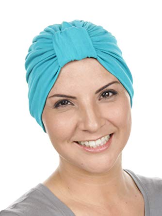 Classic Cotton Turban Soft Pleated Chemo Cap for Women with Cancer Hair Loss
