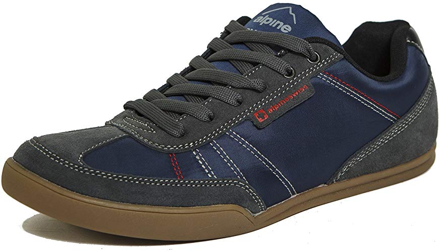 alpine swiss Marco Mens Retro Tennis Shoes Suede Trim Fashion Sneakers