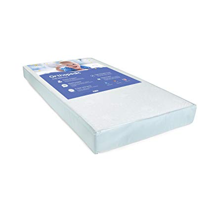 Big Oshi Full Size Baby Crib and Toddler Bed Mattress - 5" Thick - Includes Waterproof Cover to Make Clean up Easy - Safe, Non-Toxic Material - For Boys and Girls - White, 52"x27.5