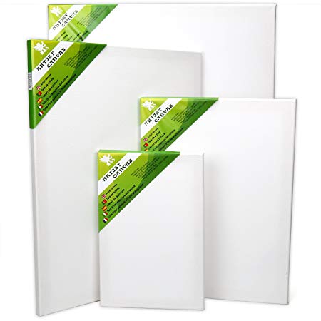 H&S Set of 4 Artist Blank Canvas Frame Stretcher Acrylic Oil Water Painting Board 20x30, 30x40, 40x50, 50x60