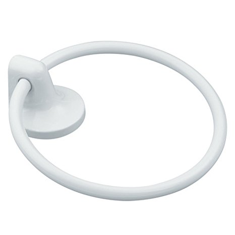 Moen 5886W Aspen Towel Ring, White