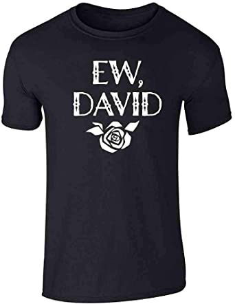 Pop Threads Ew David Alexis Moira Rose Merchandise Black Graphic Tee T-Shirt for Men