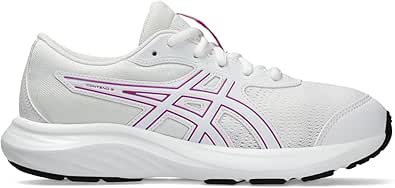 ASICS Kid's Contend 9 Grade School Running Shoes, 4, White/Soothing SEA