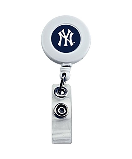 New York Yankees Sports Team Logo Retractable Badge Reel Id Ticket Clip