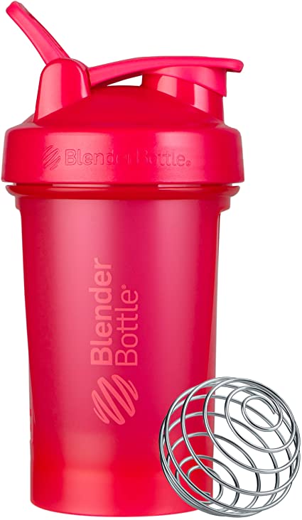 BlenderBottle Classic V2 Shaker Bottle, 20-Ounce, Pink