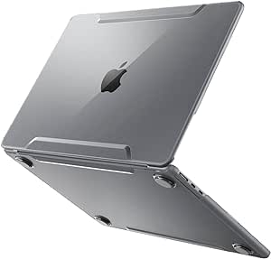 Spigen Cover Thin Fit Compatibile con Macbook Air 13 polici 2024 M3, MacBook Air 13 polici 2022 M2 A2681 - Trasparente