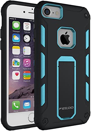 iPhone 7Case,[iPhone 7 iPhone 6 iPhone 6s universal shell] Impact Resistant Heavy Duty ShockProof Rugged Impact Armor Hybrid Kickstand Protective Cover Case for Apple iPhone 7 / 6 / 6s (4.7) (Blue)