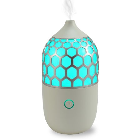 Sterline Elf Essential Oil and Aromatherapy Diffuser with LED Changing Color Lights, Water Shortage Protection and Overheating Protection, 90ml Water Capacity
