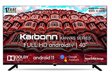 Karbonn 102 cm (40 inches) Kanvas Series Full HD Smart Android LED TV KJS40ASFHD (Black)