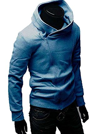 Men's Oblique Zipper Jacket Cosplay Costumes Hoodie II Coat