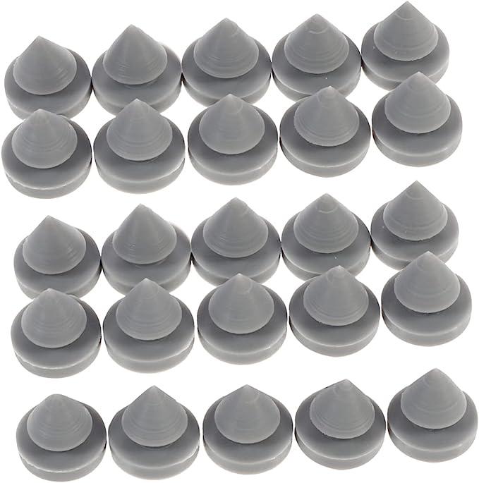 DOITOOL 25pcs Anti-Collision Rubber Plug Car Door Protector Bumpers for Cabinet Doors Retro Book Heavy Duty Door Stop Anti Collision Door Stops Absorb Plug Elevator Door Bumpers Crash Pad