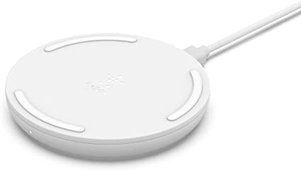 Belkin BoostCharge 15W Fast Wireless Charger Pad, with Included Wall Charger and Cable, Compatible with iPhone 13, 12, 11, Pro, Pro Max, Galaxy, Pixel and Other Qi Enabled Devices (White)