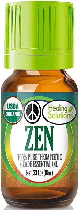 Organic Zen Blend Essential Oil (100% Pure - USDA Certified Organic) Best Therapeutic Grade Essential Oil - 10ml