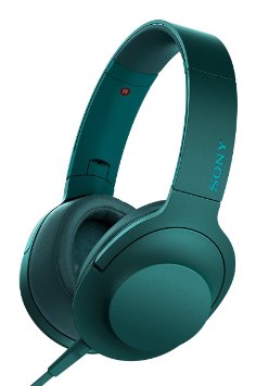Sony h.ear on Premium Hi-Res Stereo Headphones, Viridian Blue