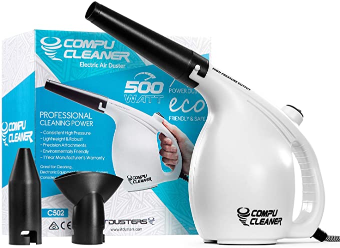 IT Dusters CompuCleaner Electric Air Duster Blower for Clean Laptop,  Console PC