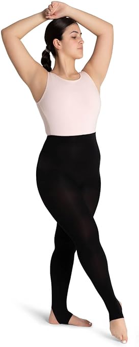 Capezio womens Ultra Soft Self Knit Waistband Stirrup Tight