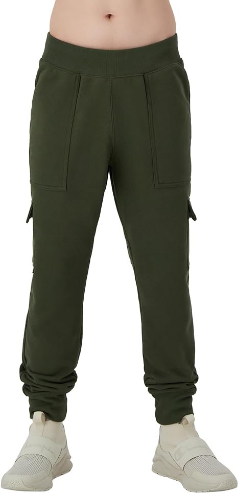 Champion Men's Cargo Joggers, Reverse Weave Fleece Cargo Pants for Men, Heavyweight, 30.5"