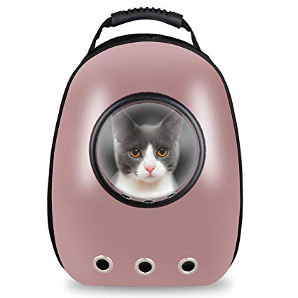 ZENY Breathable Astronaut Pet Cat Dog Puppy Carrier Travel Bag Space Capsule Backpack, Lightweight Handbag for Cats Small Dogs & Petite Animals