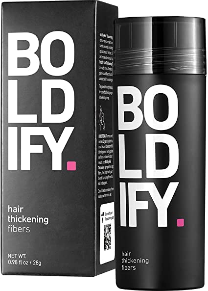 BOLDIFY Hair Fibres for Thinning Hair (HAZEL BROWN) Undetectable & Natural - 28g Bottle - Completely Conceals Hair Loss in 15 Sec - Hair Thickener & Topper for Fine Hair for Women & Men​