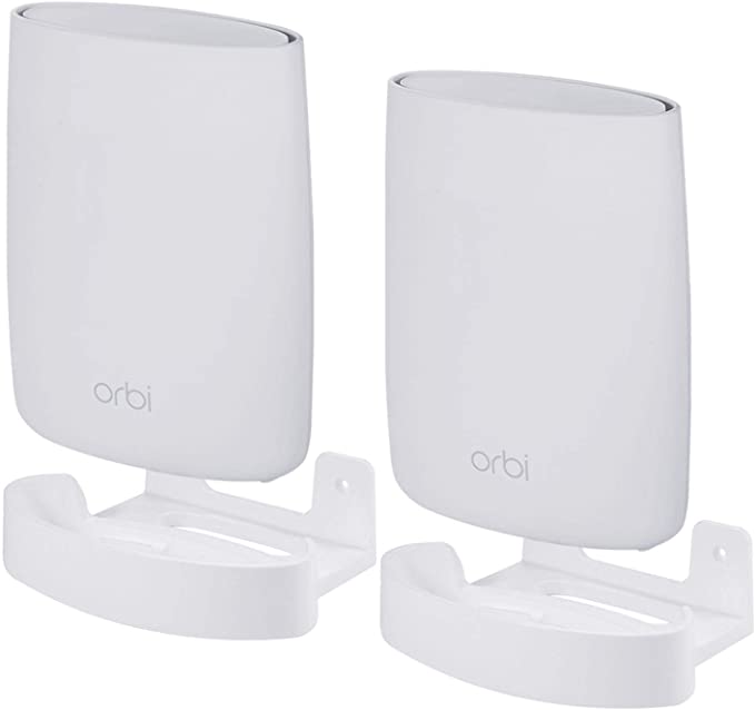 Koroao For Orbi Home Wifi Wall Mount Holder by, Wall Ceiling Bracket with Holder Set for Netgear Orbi RBK50 AC3000, RBS50, RBS40, RBK40 AC2200 Home WiFi System