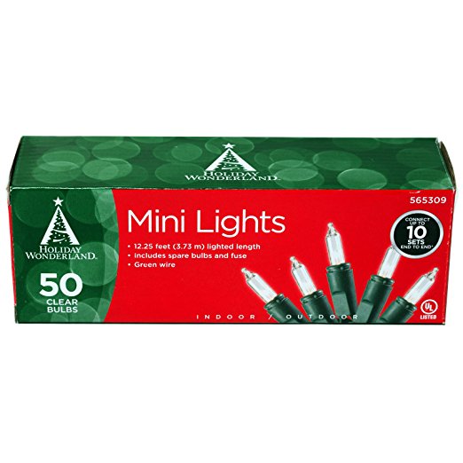 50-Count Clear Christmas Light Set