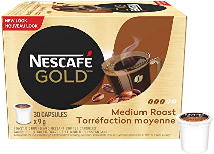 NESCAFÉ Gold Capsules (Pack of 30 Cups), 30 Count