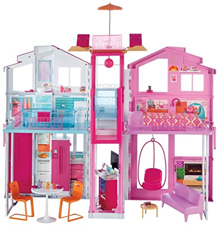 Barbie DLY32 Three-Storey Townhouse Playset