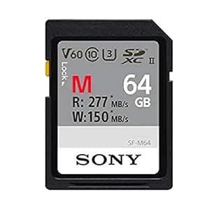 Sony 64GB UHS-II Class 10 SD Memory Card (SF-M64/T)