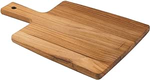 Tramontina Premium Teak Wood Chopping Board - Large Carving and Serving Board, 34cm x 23cm x 1.5cm, Versatile Kitchen Accessory for Cutting, Serving, and More