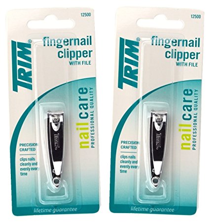 Fingernail Clipper, with File. 2-pack.