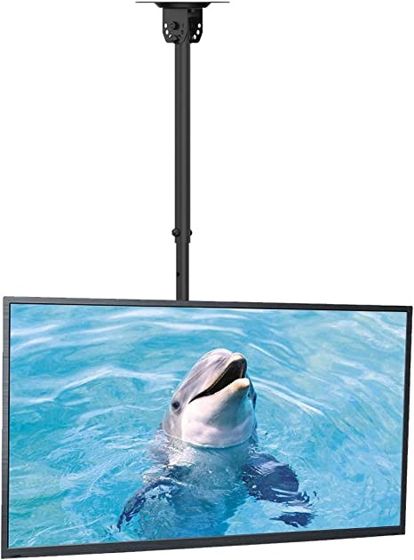 Suptek Ceiling TV Wall Mount Fits Most 26-50" LCD LED Plasma Flat Panel Display with Max VESA 400x400mm Max Loaded up to 45kg Height Adjustable with Tilt and Swivel Motion MC4602