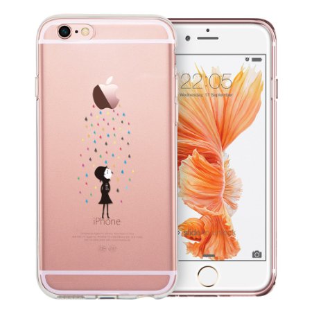 iPhone 6 Case iPhone 6S Case ESR Soft Gel TPU Silicone Case Cover with Cute Cartoon Pattern for 47 inch iPhone 6  6S Rainbow