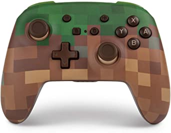 PowerA Enhanced Wireless Controller for Nintendo Switch – Minecraft Grass Block