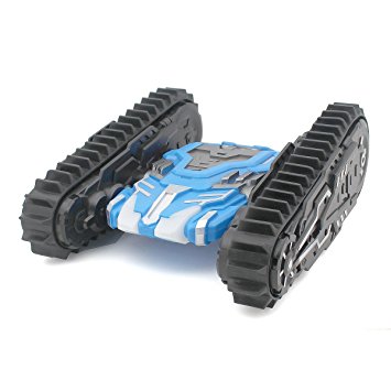 Sided armored off-road crawler All-terrain four-wheel drive high-speed remote control toy car with lights,Blue