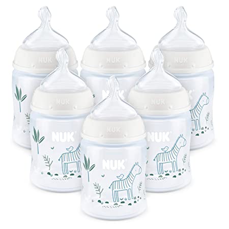 NUK Smooth Flow Anti-Colic Bottle, 5 Oz, 6 Pack, 0  Months