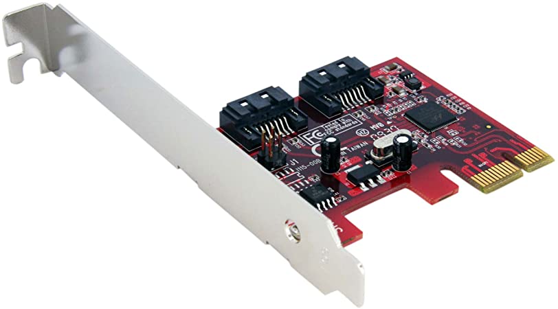 StarTech.com 2 Port SATA 6 Gbps PCI Express SATA Controller Card - Dual Port PCIe SATA III Card Adapter (PEXSAT32)